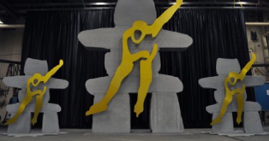 Reproduction d’un logo grand format en aluminium dans le contexte des Jeux Olympiques d’hiver de Vancouver - AluQuébec