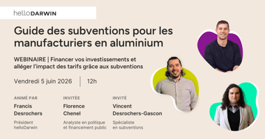 Guide des subventions pour les PME de l'aluminium - AluQuébec