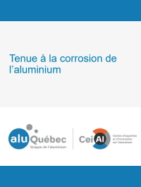 Tenue à la corrosion de l’aluminium - AluQuébec